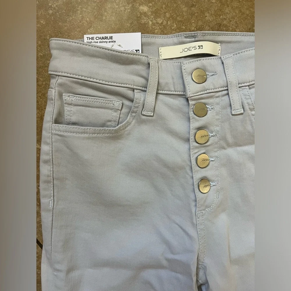 Joe's Jeans Womens The Charlie Illusion Blue High-Rise Skinny Ankle Jean Size 25 - Picture 4 of 9